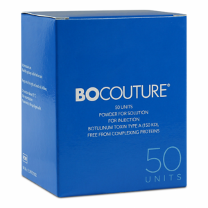 Bocouture anti wrinkle injections bottle for cosmetic dermatology treatment with botulinum toxin type A.